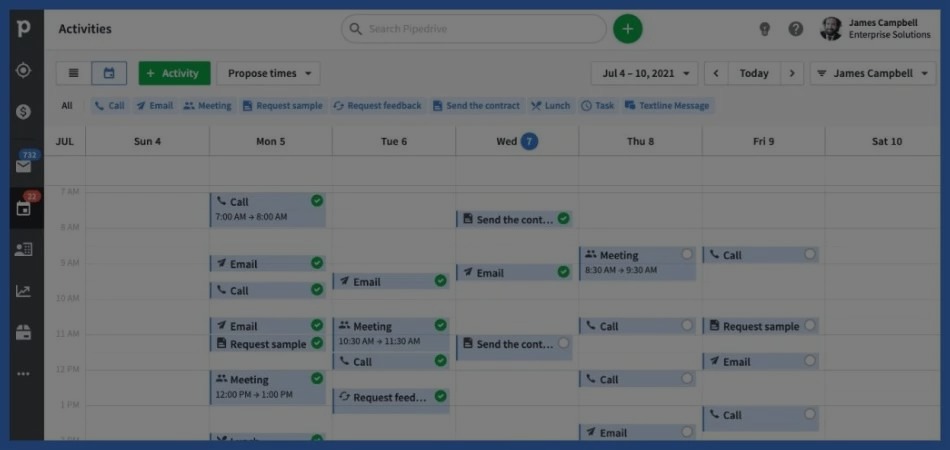 Планувальник Pipedrive CRM