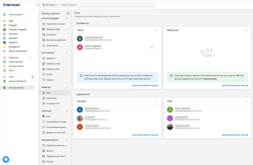 Внедрение CRM NetHunt
